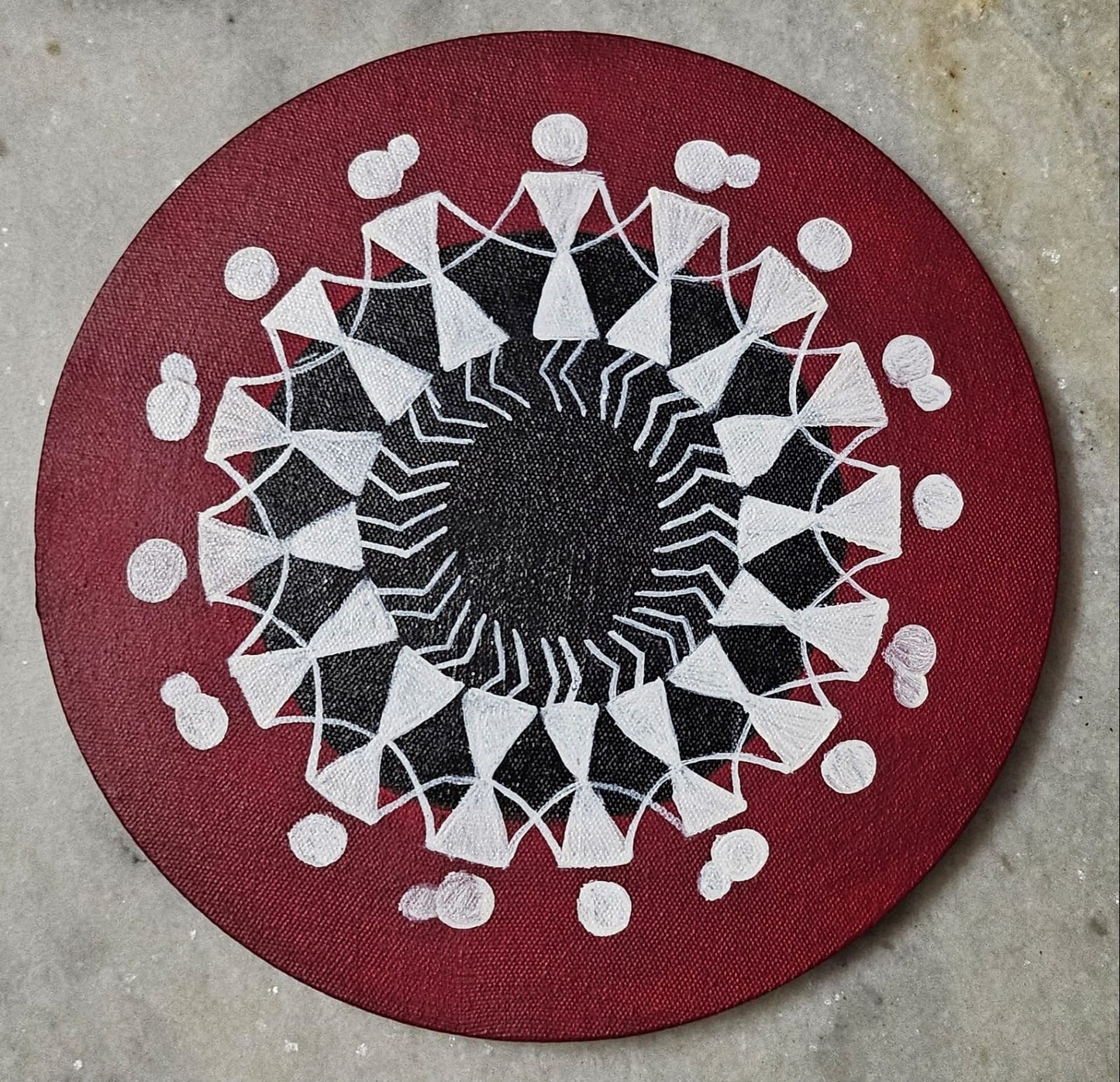 Circle of Warli Canvas Painting