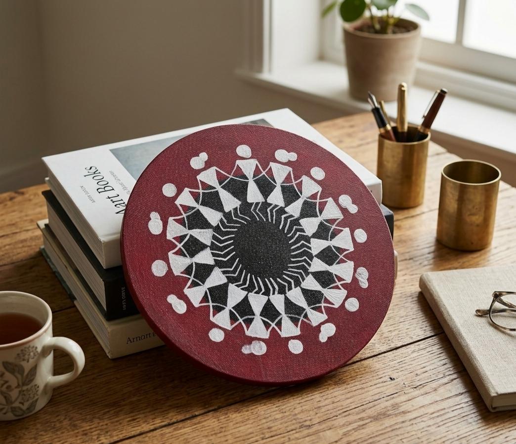 Circle of Warli Canvas Painting