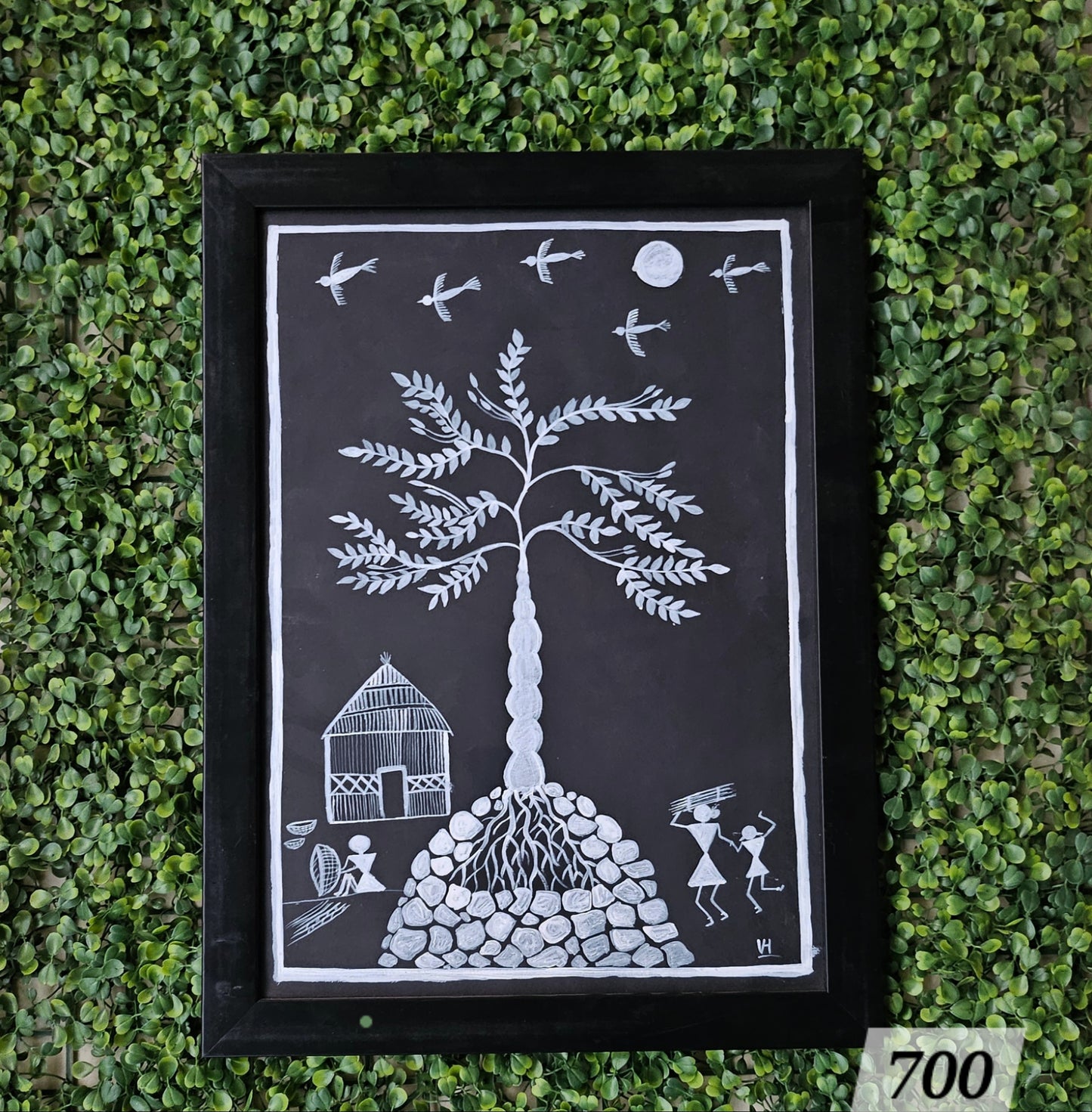 Moonlit Tree Canvas Painting