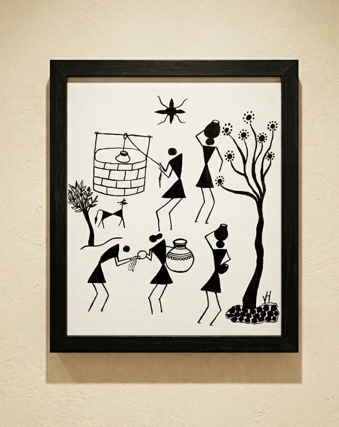 Warli Women Painting |