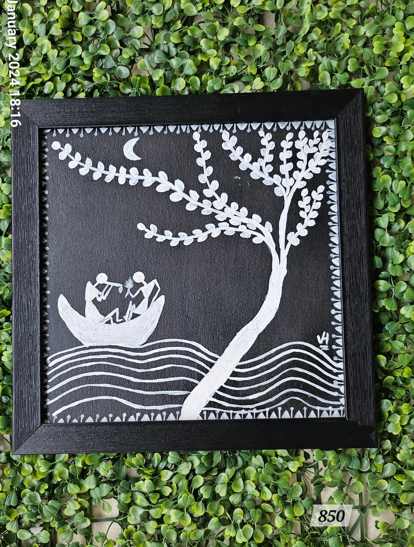 Dark Roof Romance Canvas Painting
