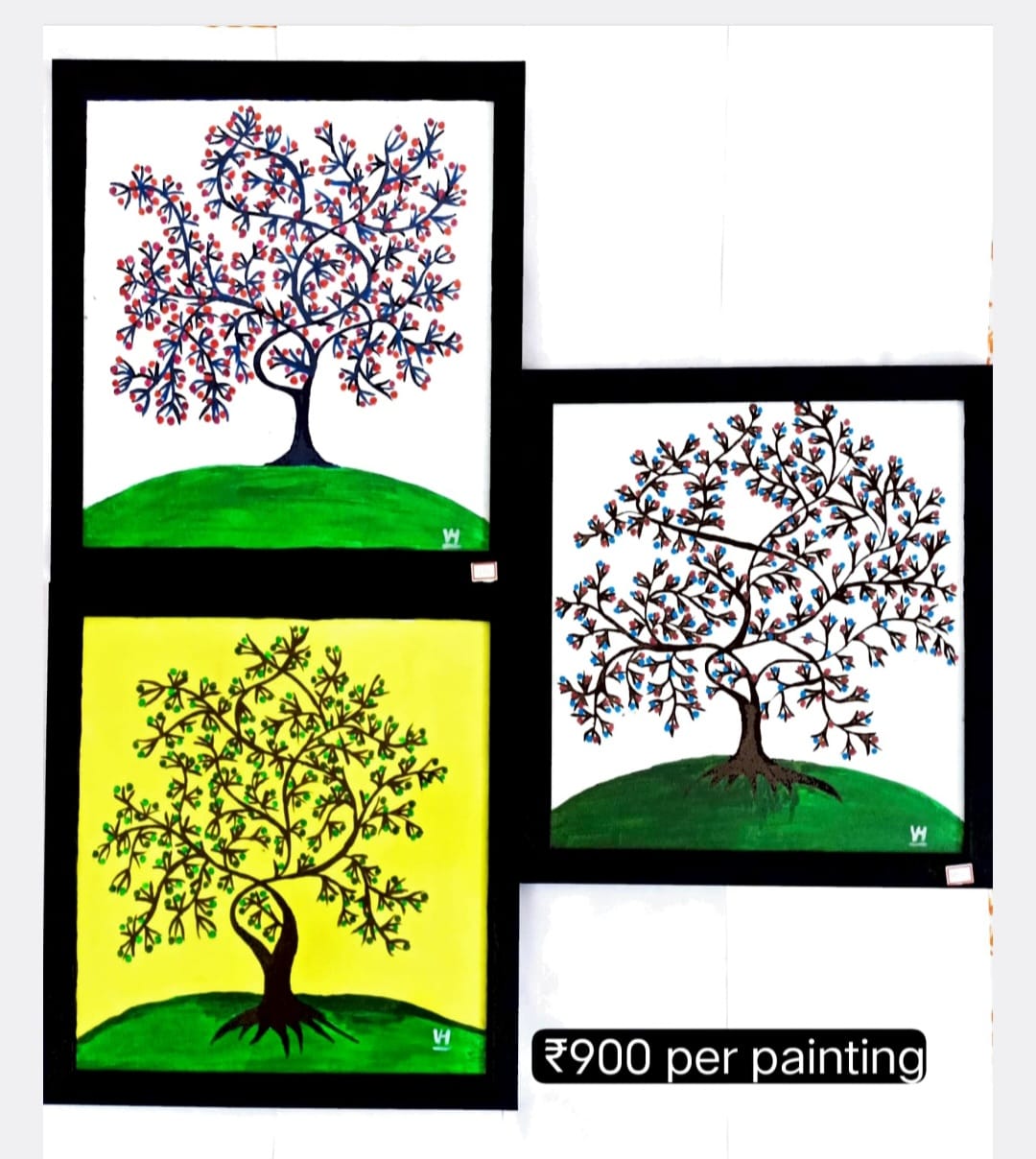 The Tree Canvas Painting 3-Piece Set