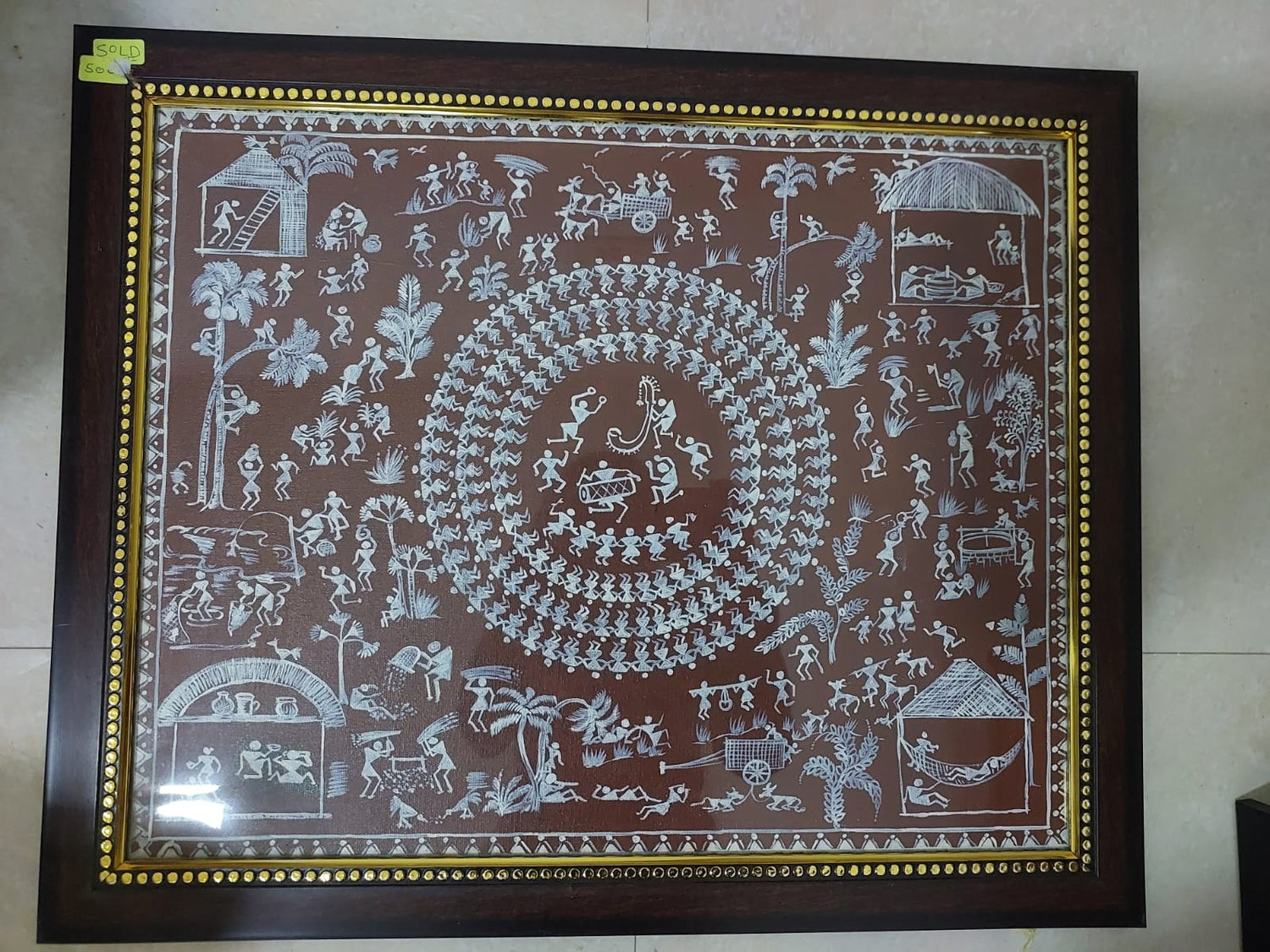 Trible Village Canvas Painting