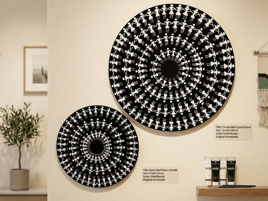 Rhythm of Warli Canvas Painting