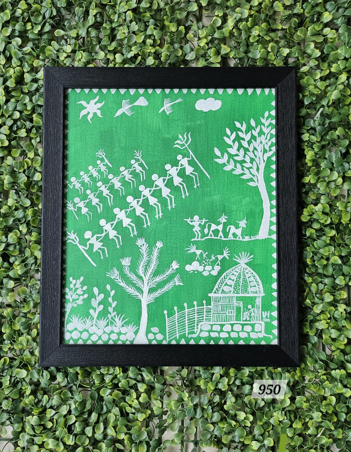 Green Canvas Painting