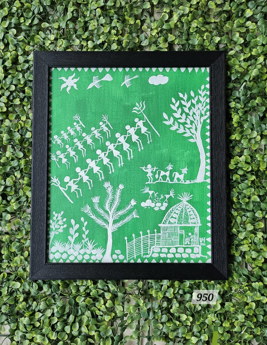 Green Canvas Painting