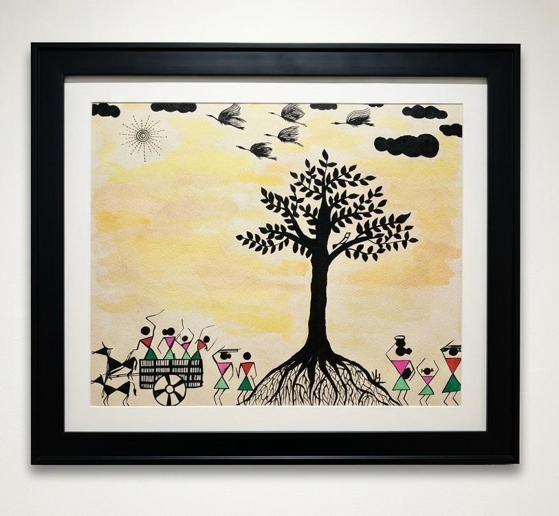 Village Childhood - Bullock Cart Wall Art