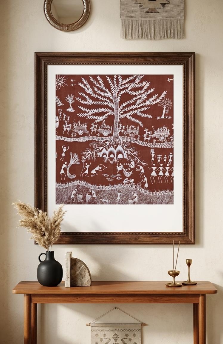 Roots of Rituals Canvas Painting