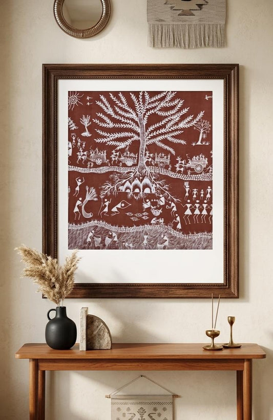 Roots of Rituals Canvas Painting