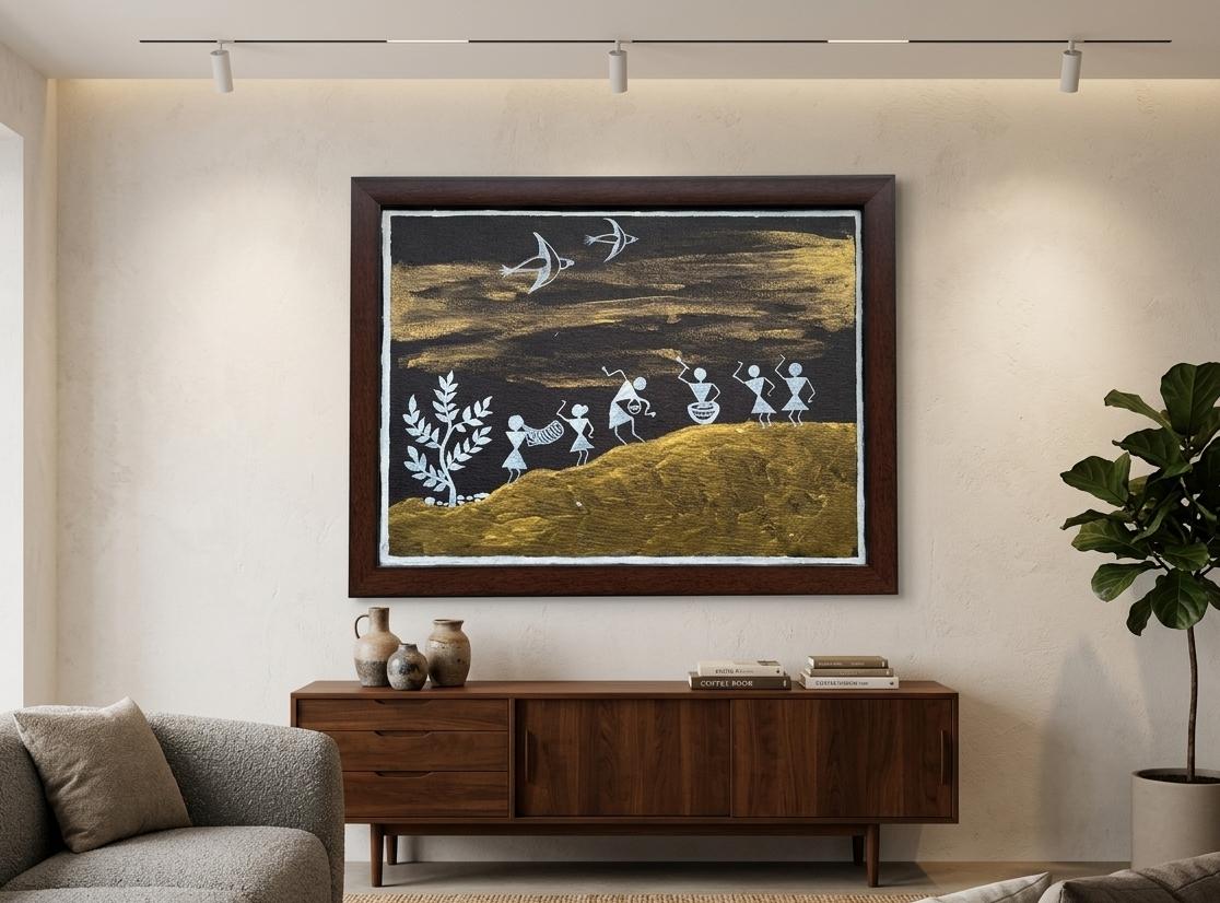 Golden Dusk Canvas Painting