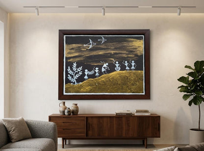 Golden Dusk Canvas Painting