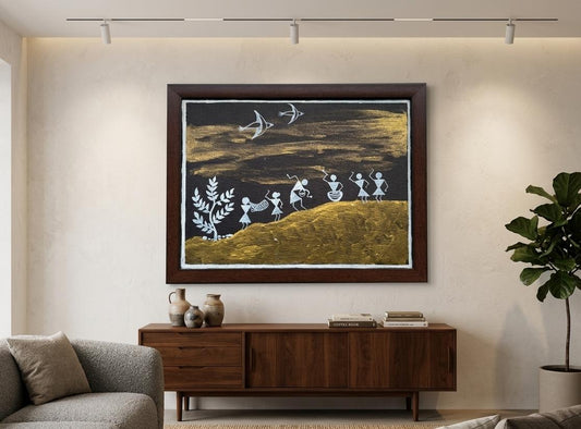 Golden Dusk Canvas Painting