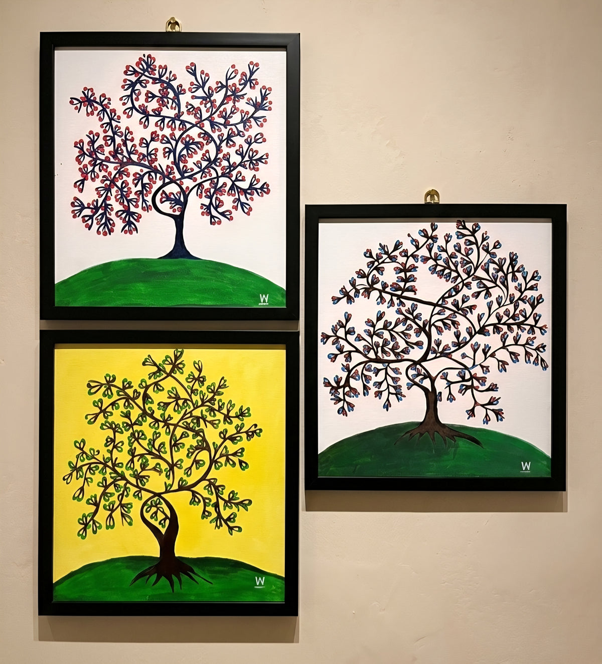 The Tree Canvas Painting 3-Piece Set